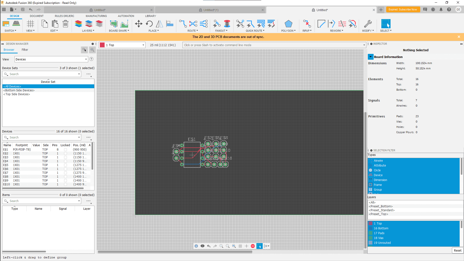 Using the Auto Router to Add the Wires