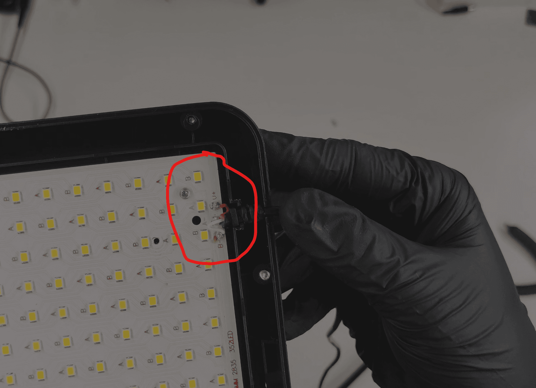 Wire the Led Panel to the Control Electronics