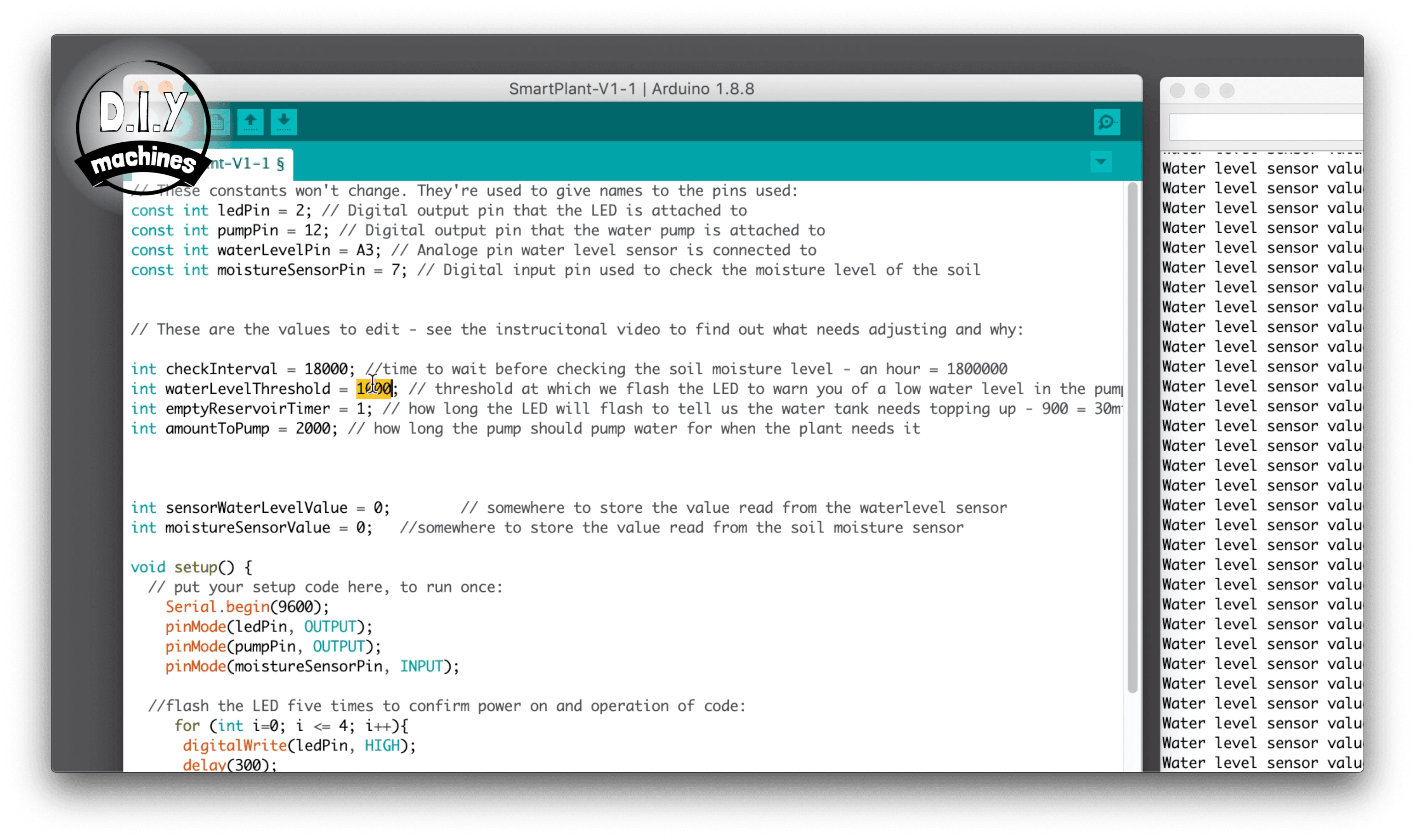Calibrate the Water Level in the Reservoir