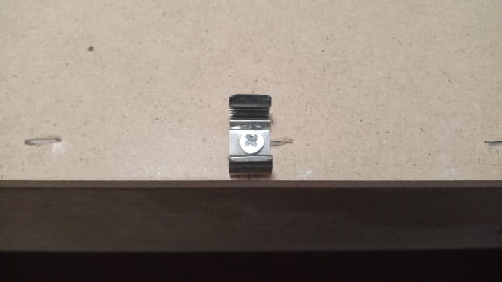 Installation of LED strip profile brackets