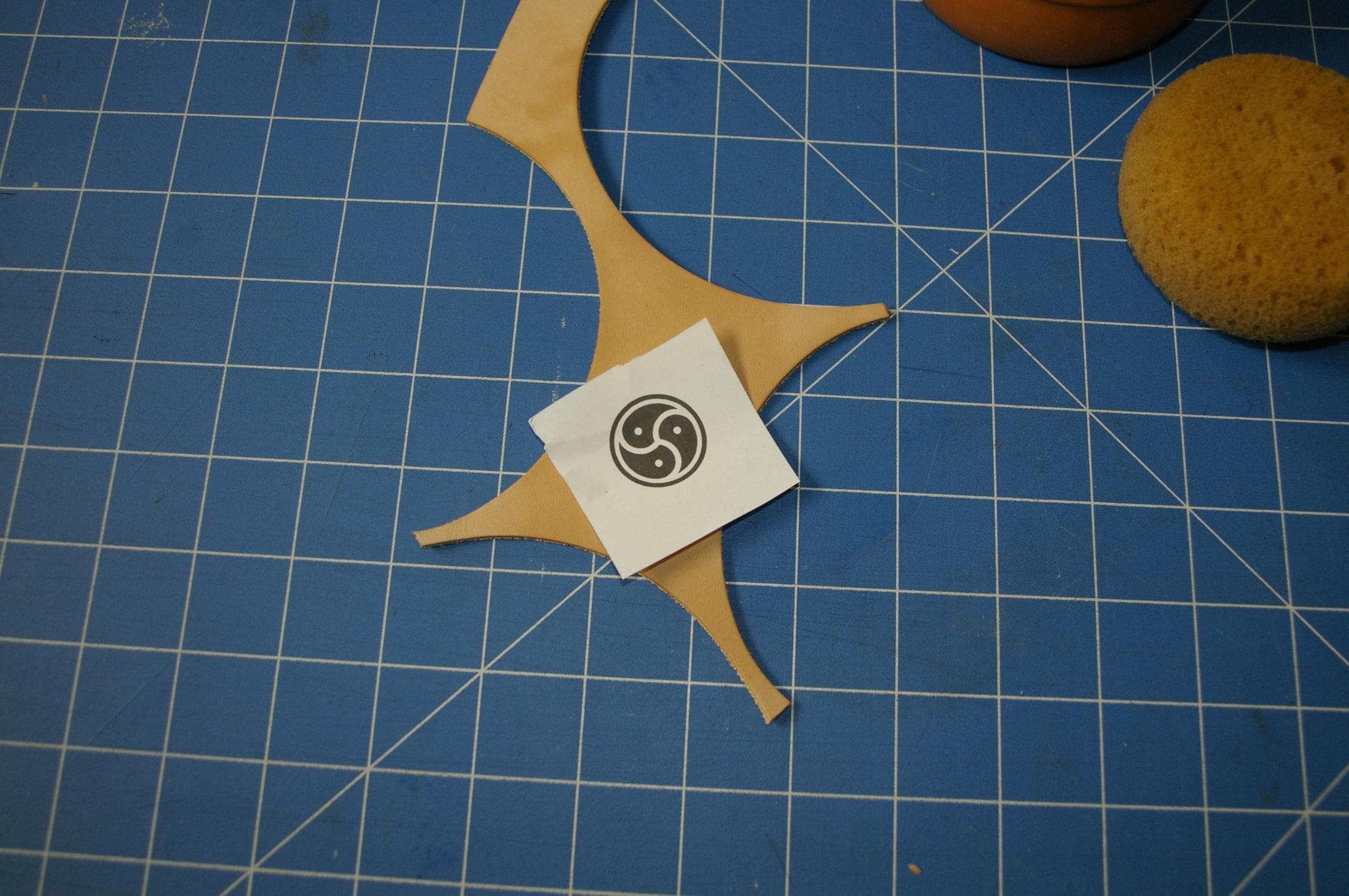 Casing the Leather and Transfering the Pattern