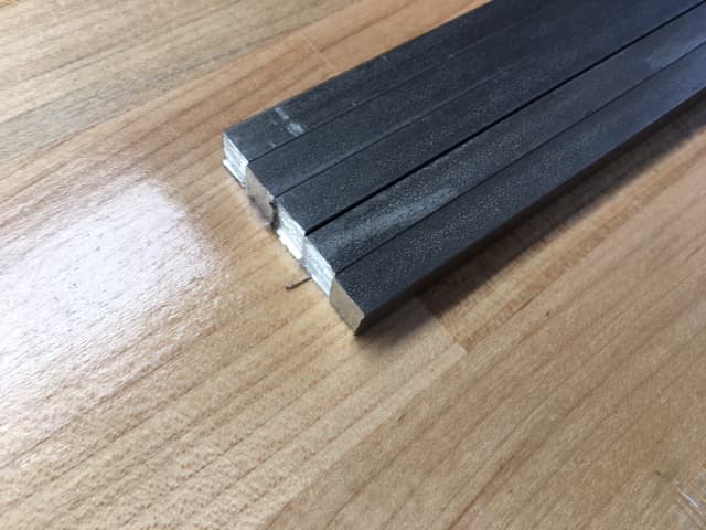 Prepping the 3/8" X 3/8" Stainless Bar