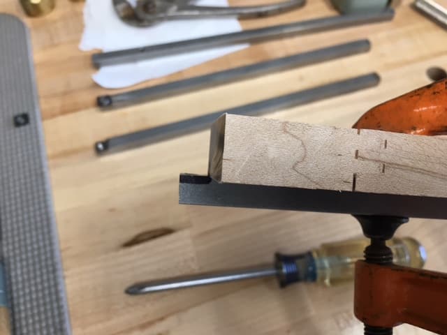 Marking and Grinding to Place the Carbide Insert Flush With the Top of the SS