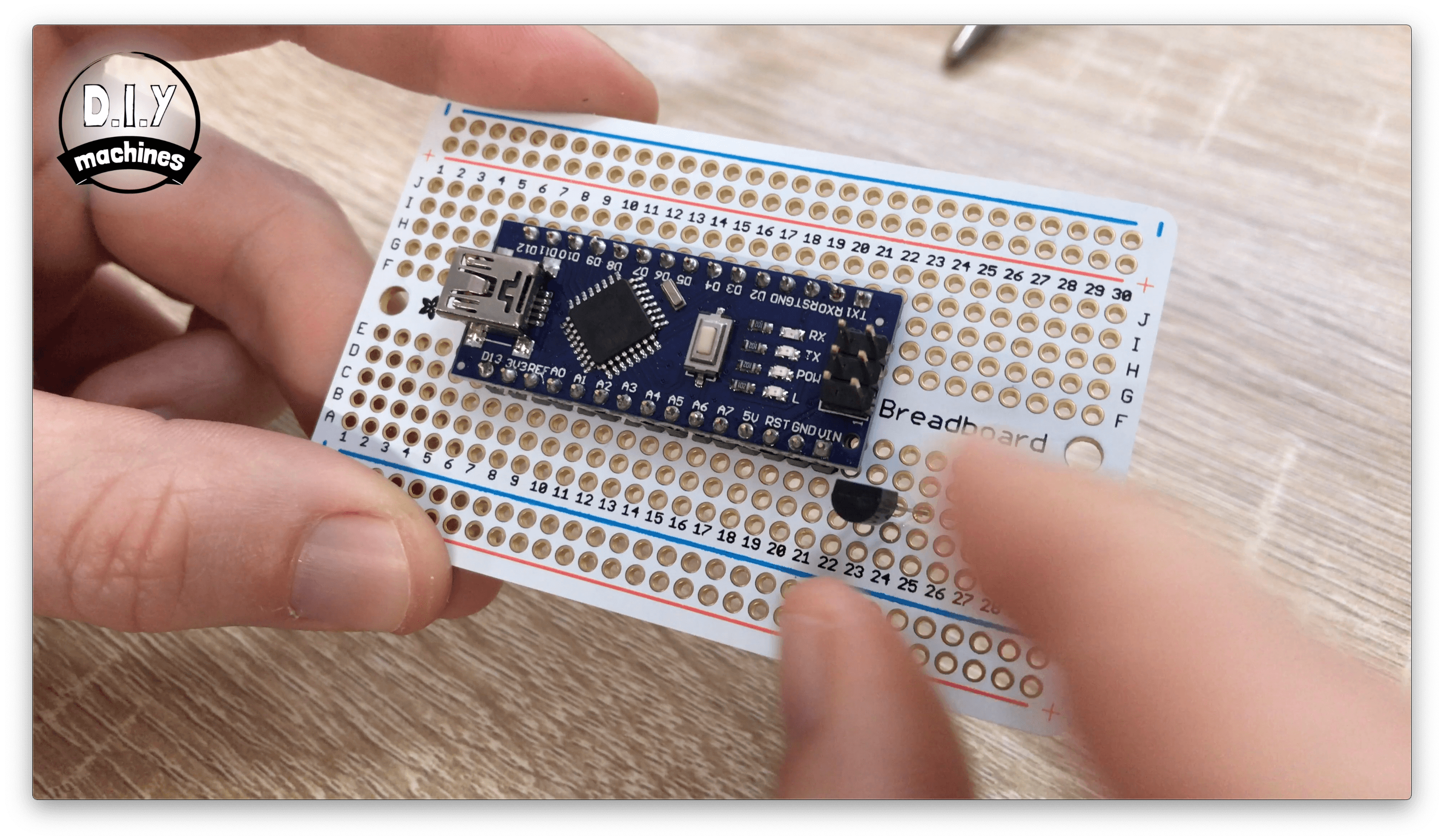 Add the Transistor and Resistors