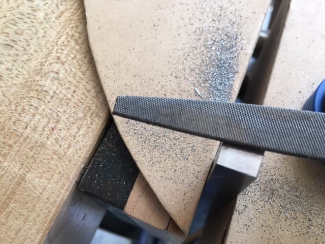 Prepping the 3/8" X 3/8" Stainless Bar