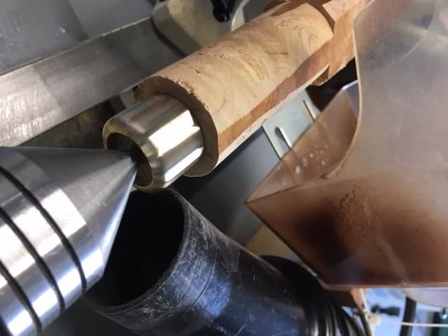 Using a Course, Medium and Fine File on the Brass Fitting