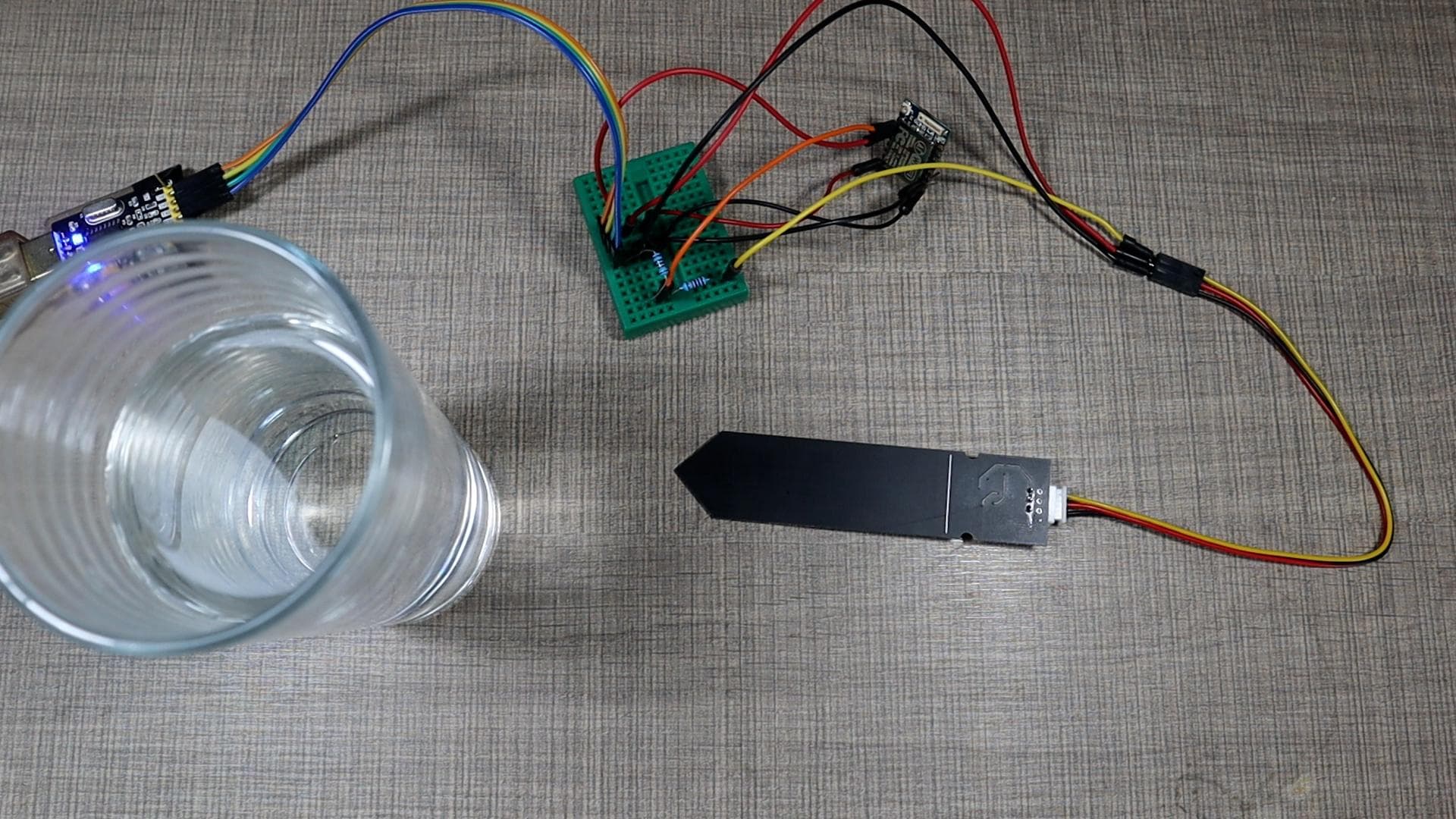 Connecting the Soil Moisture Sensor