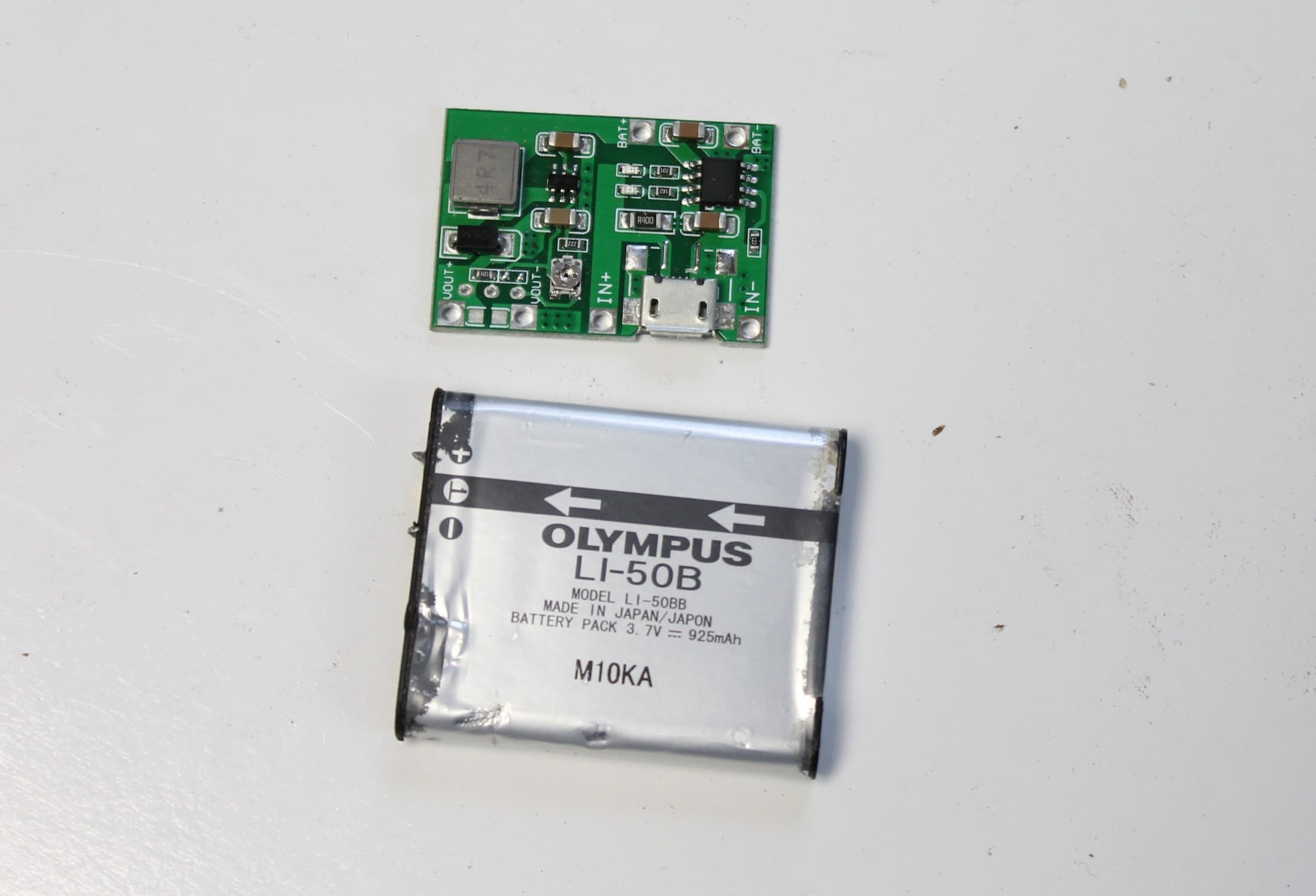 Adding the Parts to the Case - Battery, Switch & LED