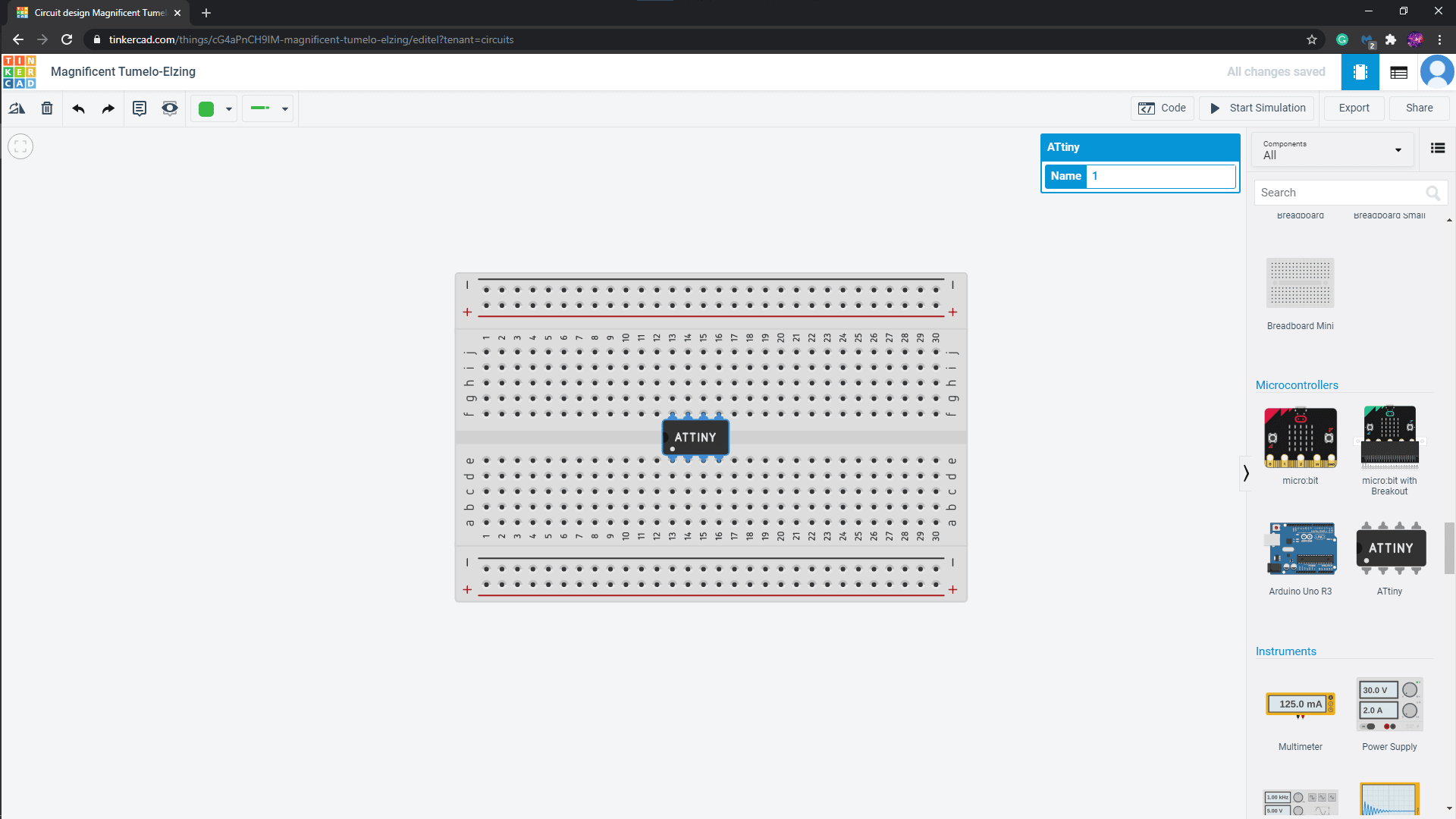 Starting in Tinkercad