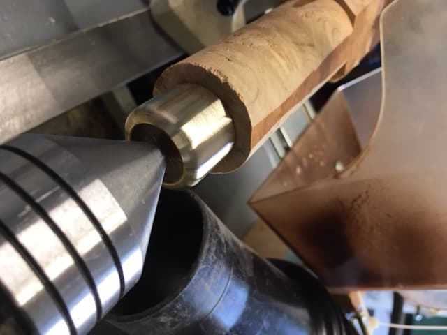 Using a Course, Medium and Fine File on the Brass Fitting