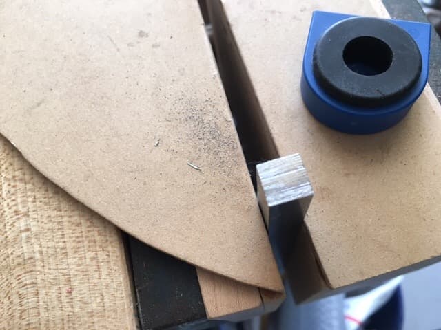 Prepping the 3/8" X 3/8" Stainless Bar