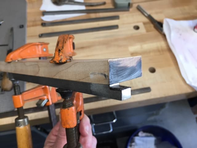 Marking and Grinding to Place the Carbide Insert Flush With the Top of the SS