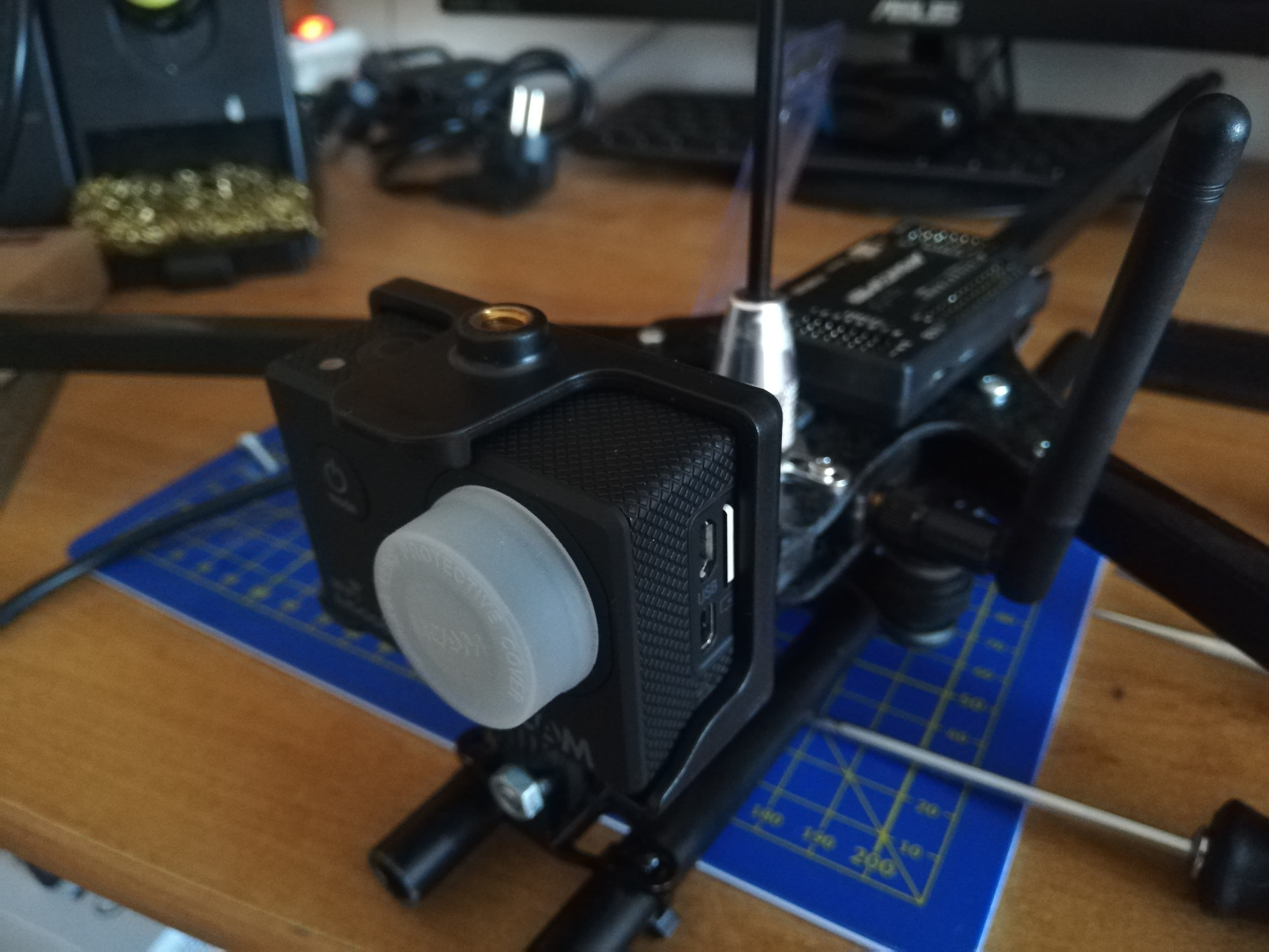 Installing the GPS, the Camera, and the Flight Controller