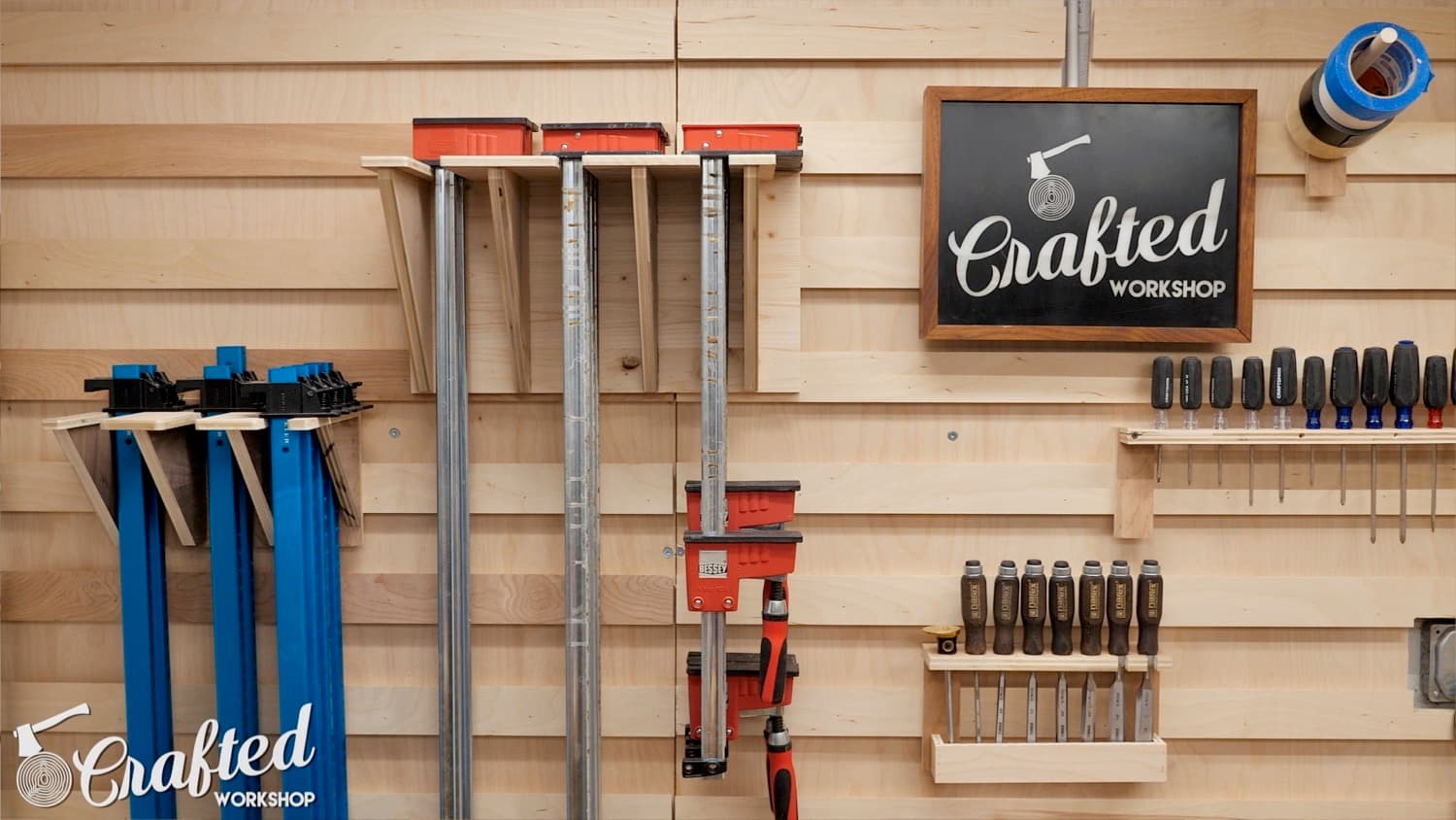 The French Cleat Clamp Rack: Attach French Cleat & Load It With Clamps