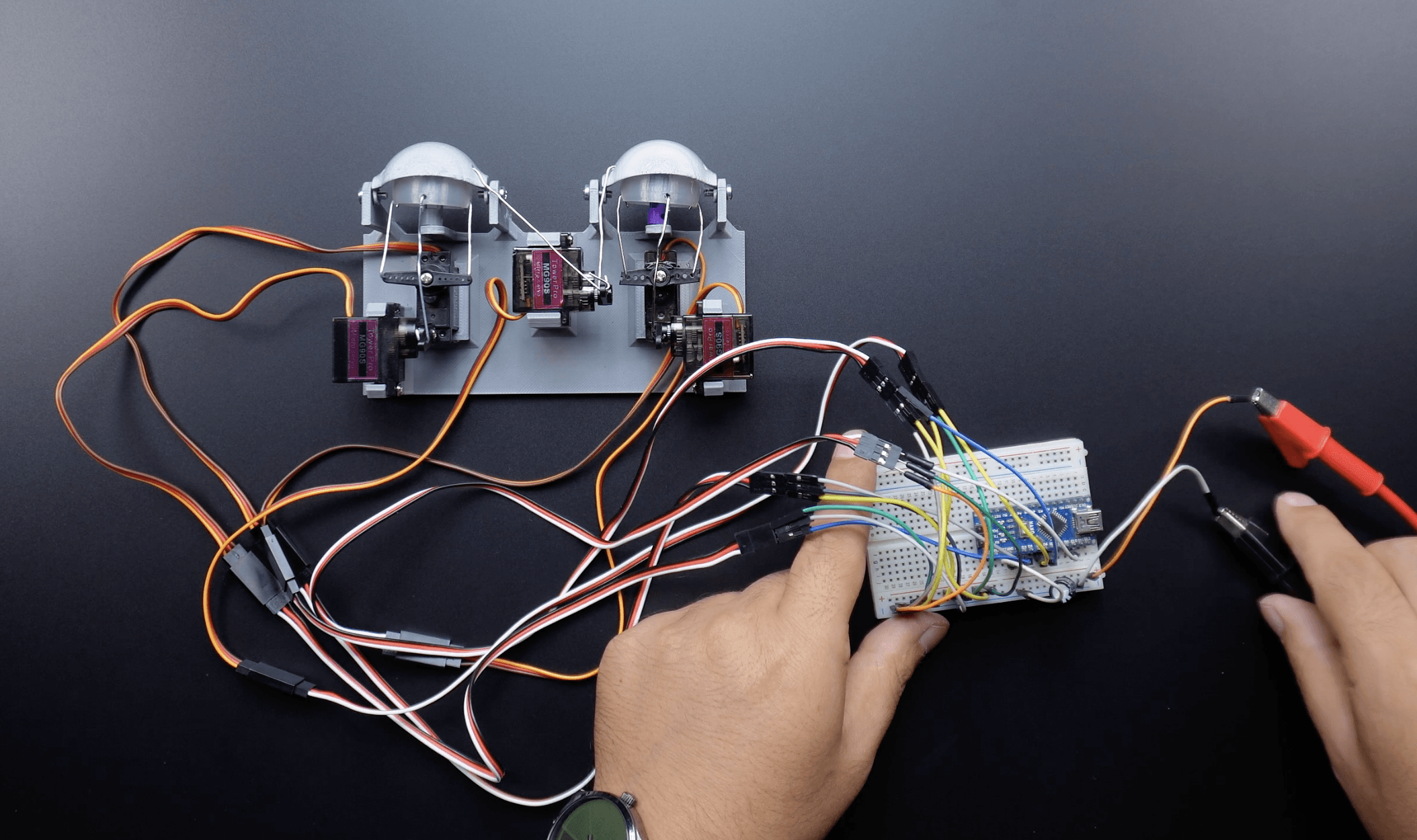 Testing the Animatronic Eyes