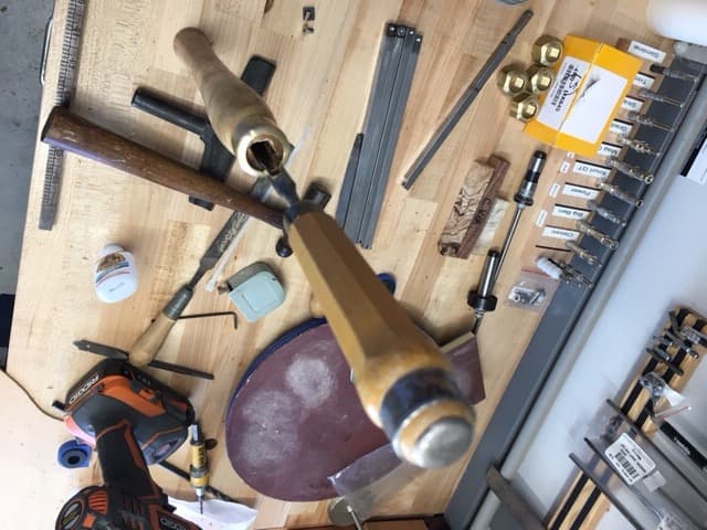 Using a 3/8 Chisel to Square the 3/8 Drilled Hole