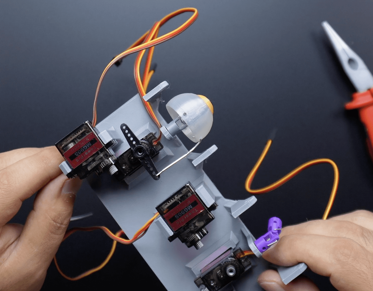 Assembling the Animatronic Eyes