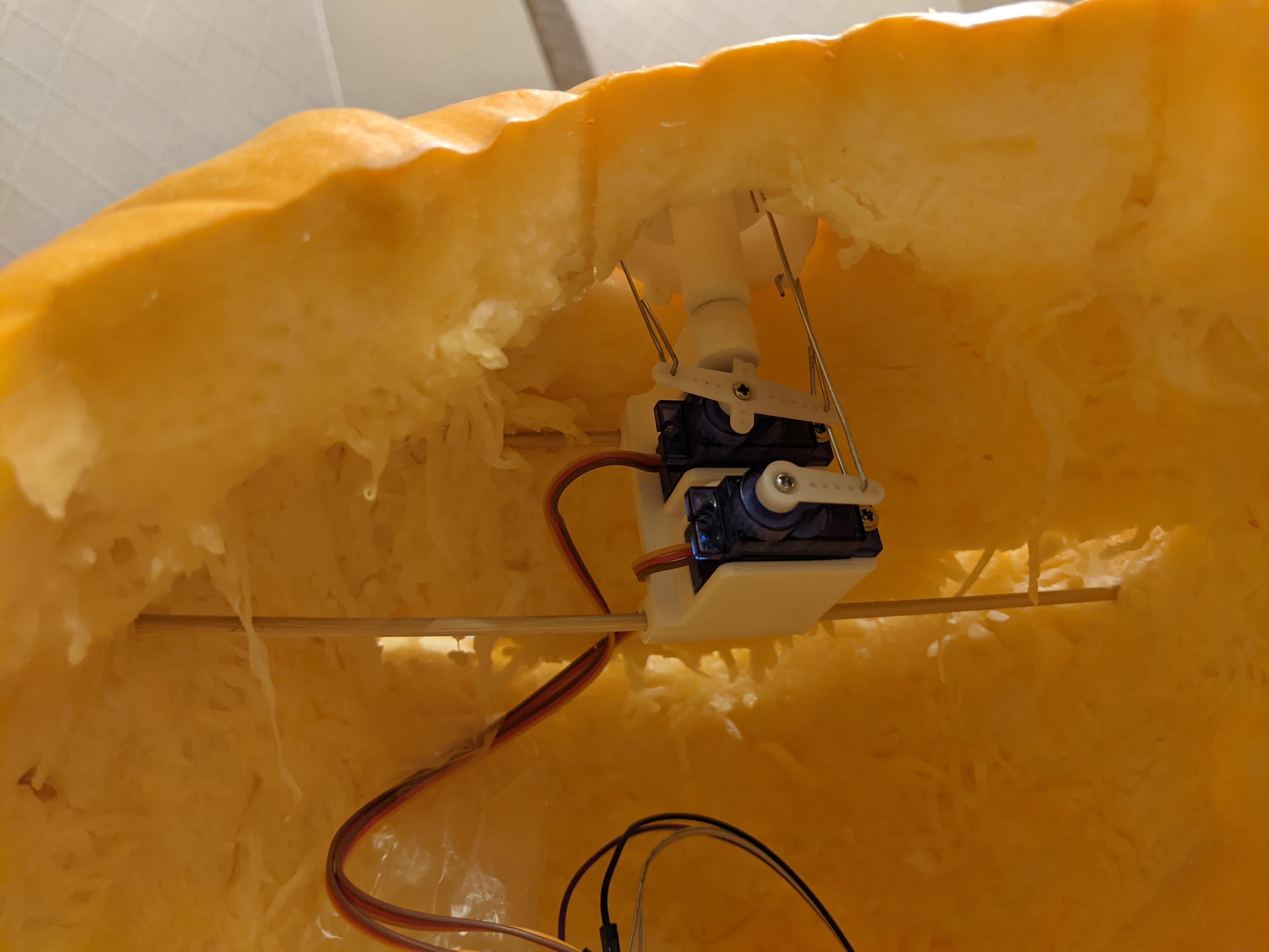 Carve Your Pumpkin and Mount the Eye in the Pumpkin