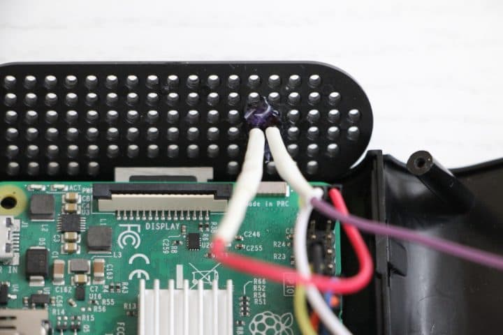 Assembling the circuit for an IR LED