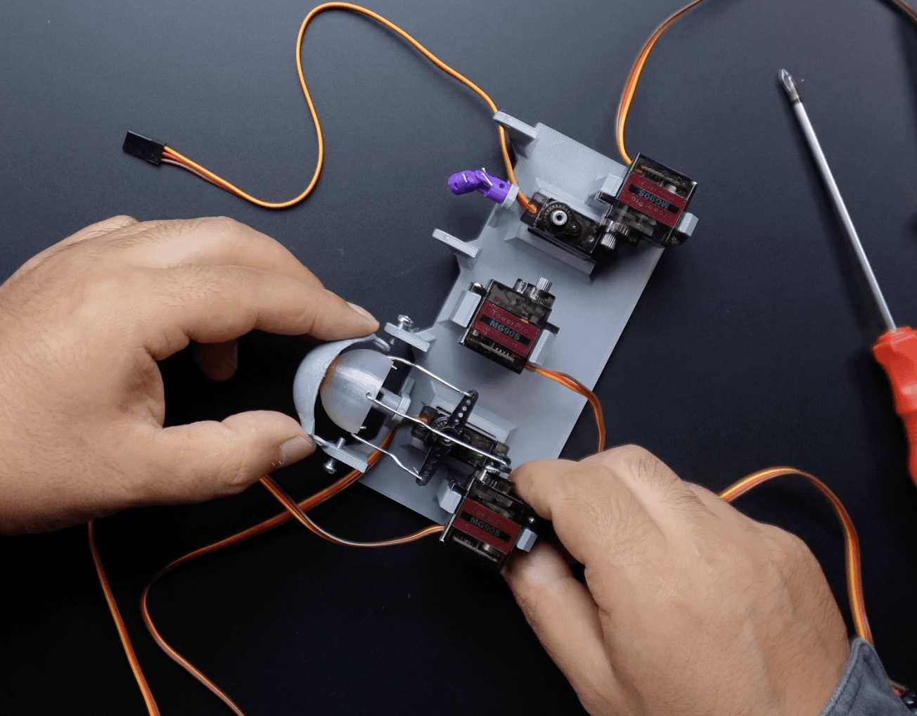 Assembling the Animatronic Eyes