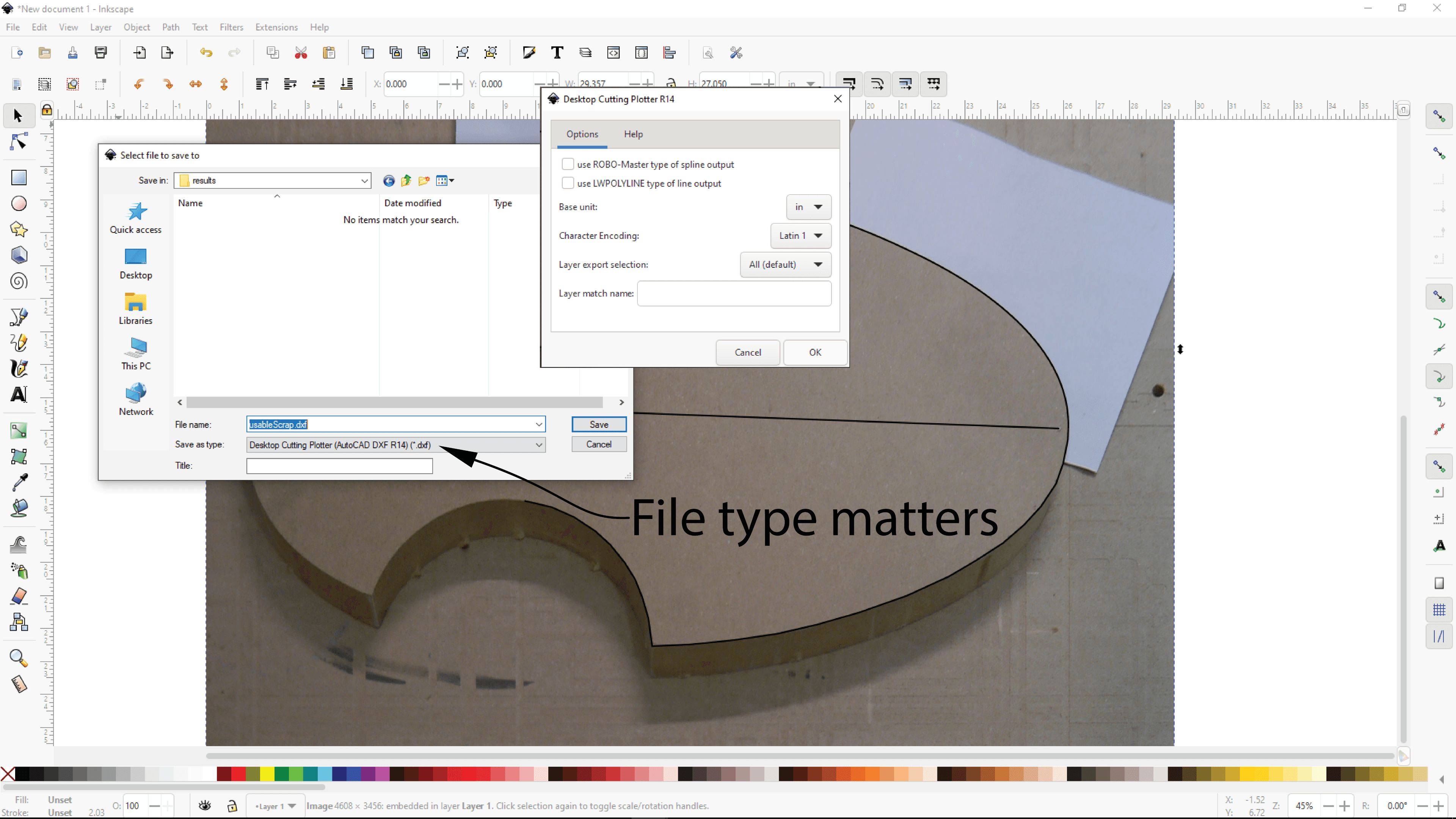 Correct the Scale and Define Areas With Inkscape