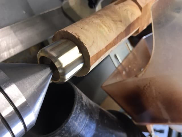 Using a Course, Medium and Fine File on the Brass Fitting