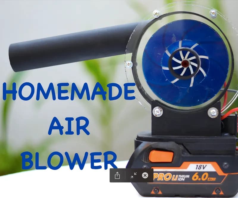 DIY Cordless Air Blower (Homemade Tools)