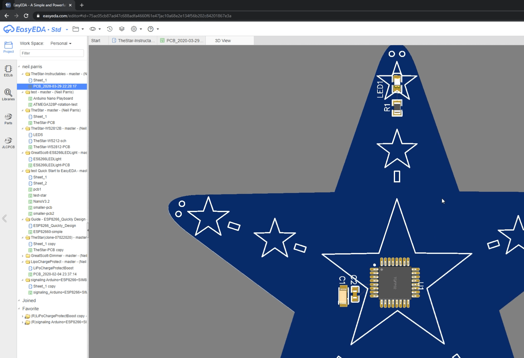 Route the Components on the PCB