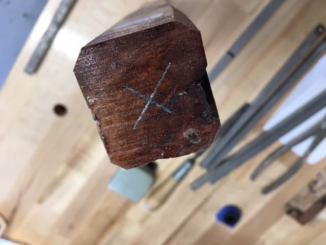 Marking the Centers, Tapping in the Spur Center and Mounting to the Lathe