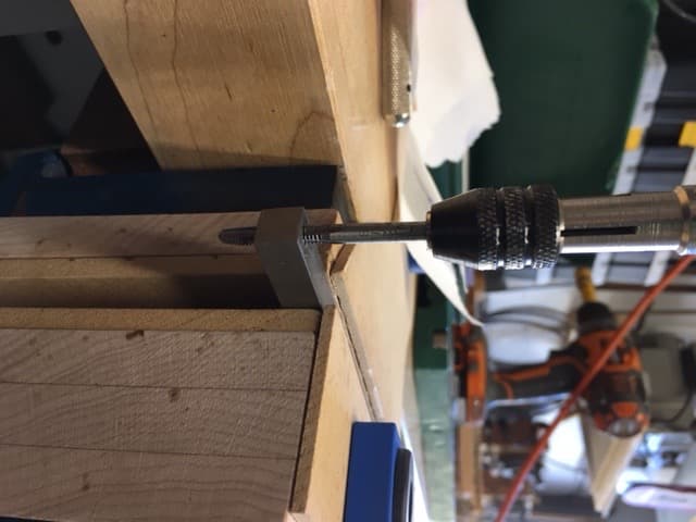 Tapping the SS Bar With a 8-32 Tap