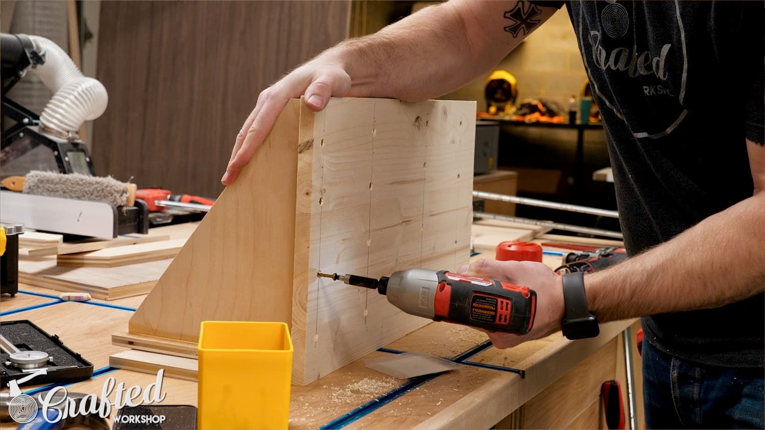 The French Cleat Clamp Rack: Verify Spacing and Attach Clamp Supports to Back Panel