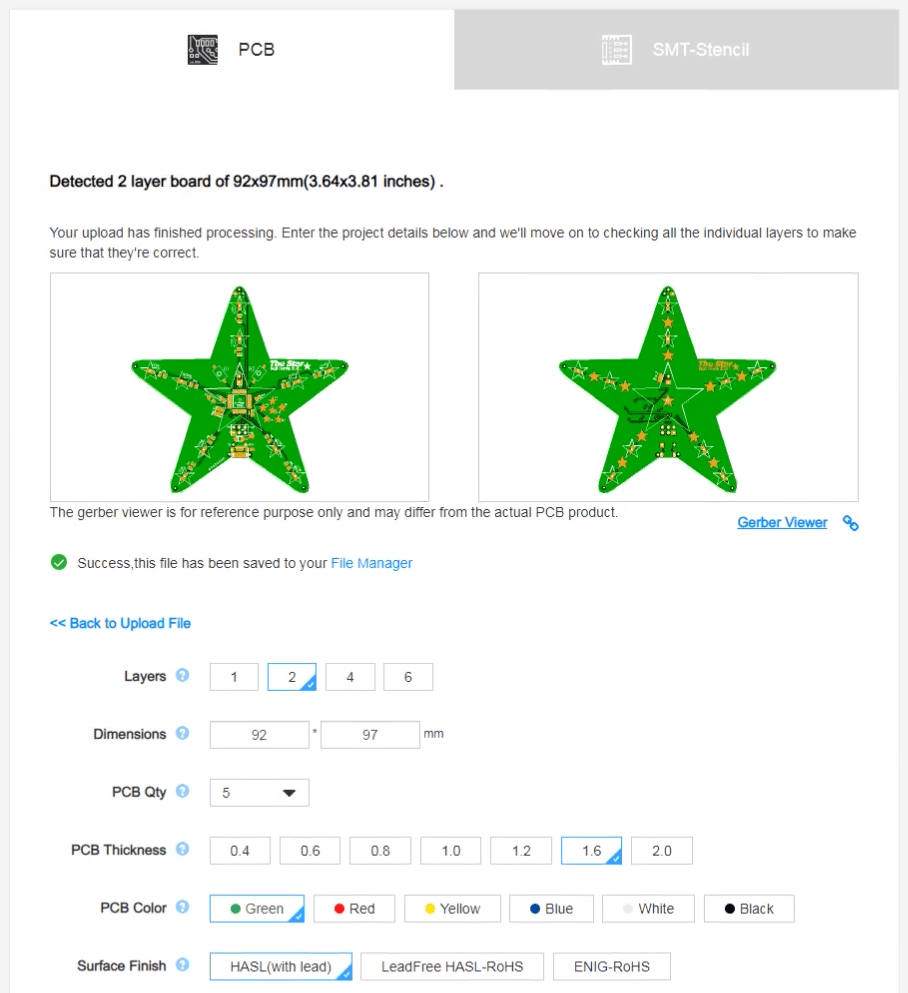 Order the PCB & Optionally Add SMD Build