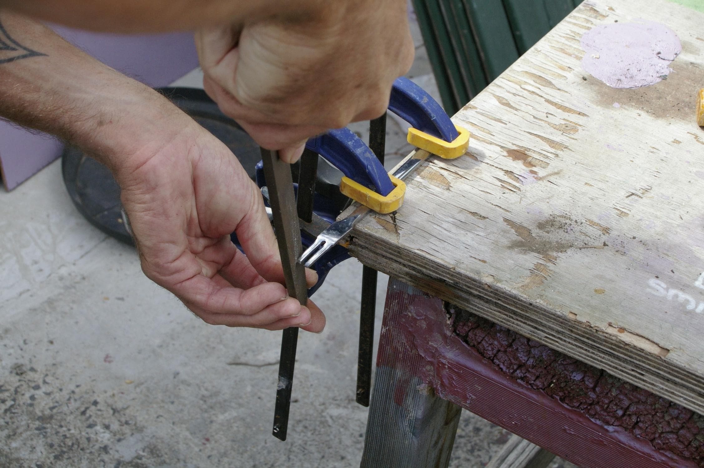 Filing the Punches to Shape