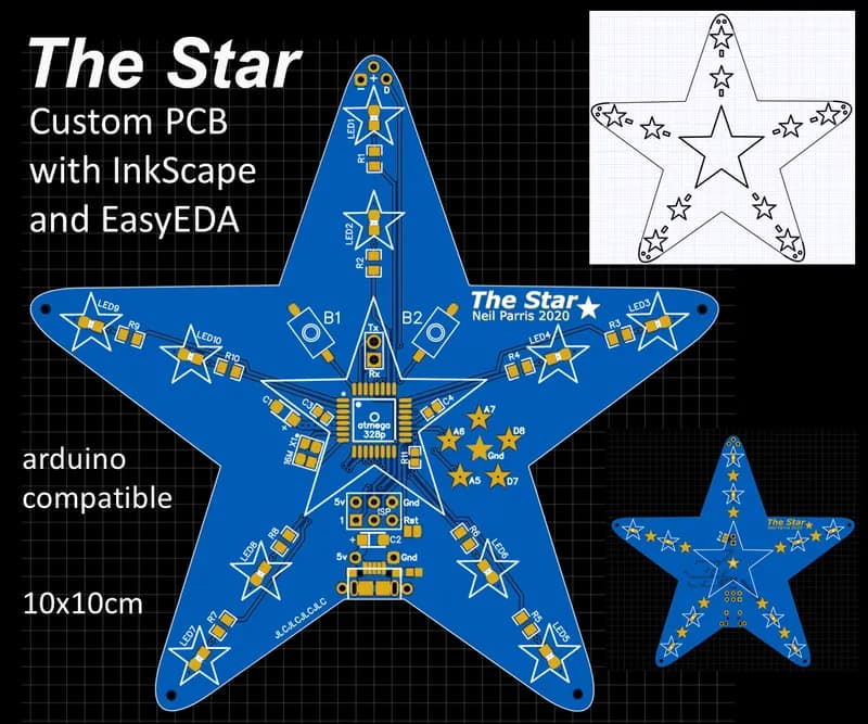 Learn How to Design a Custom Shaped PCB With EasyEDA Online Tools