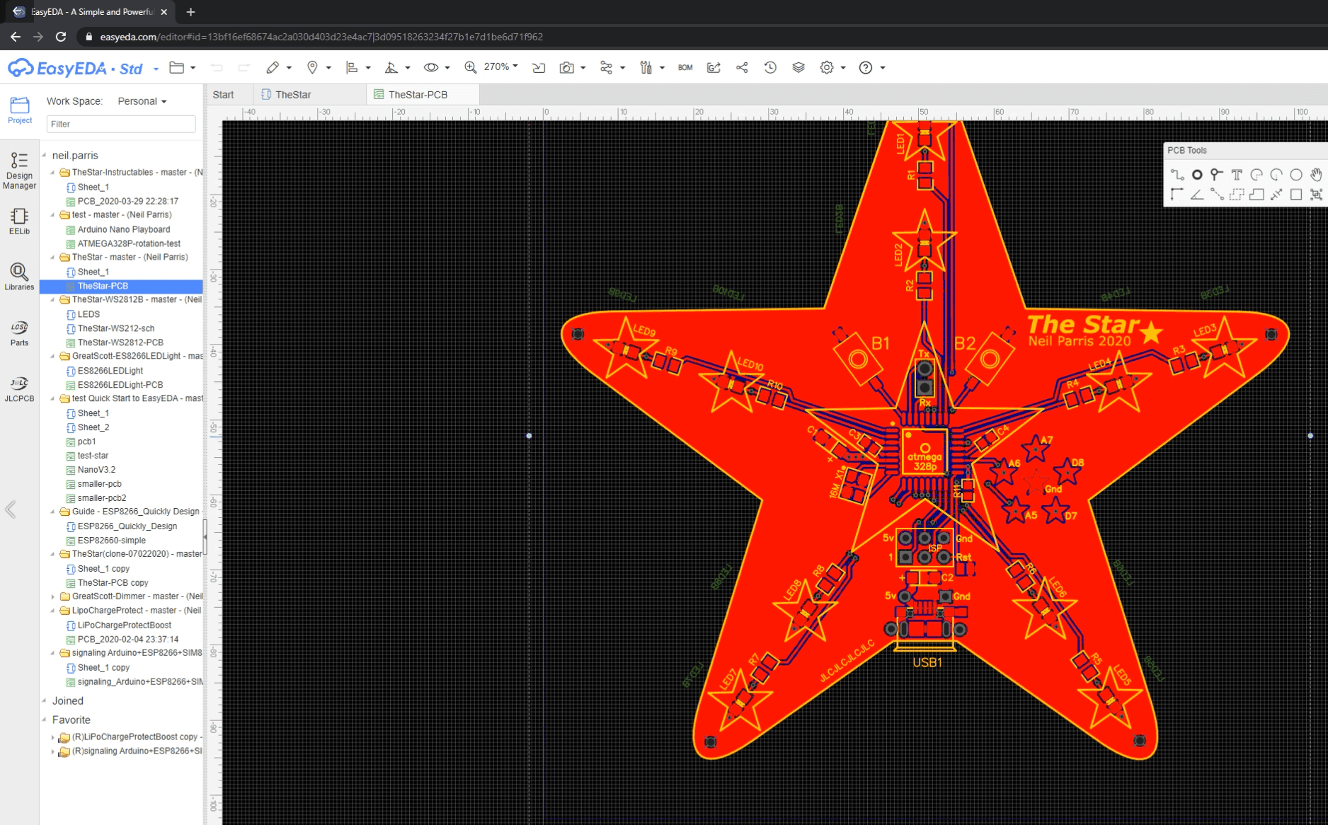 Add More Components Until the Design Is Complete, Rotate As Necessary