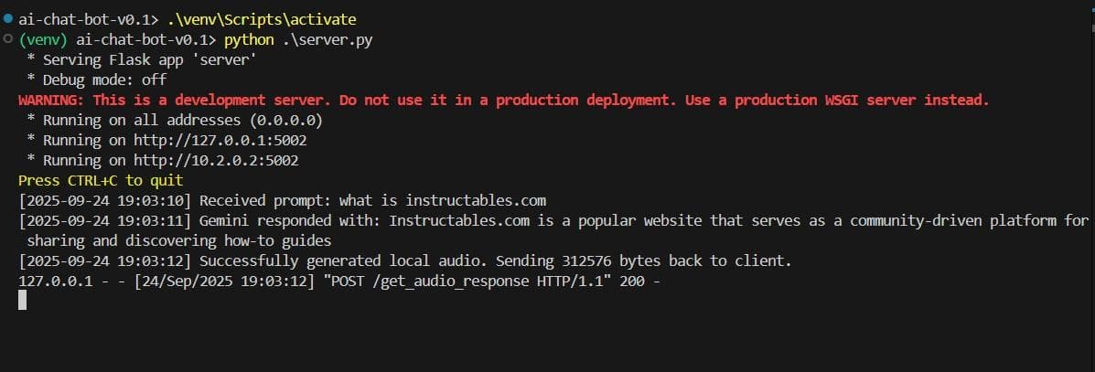 The AI Server - Python & Gemini