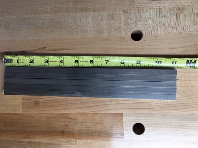 Prepping the 3/8" X 3/8" Stainless Bar