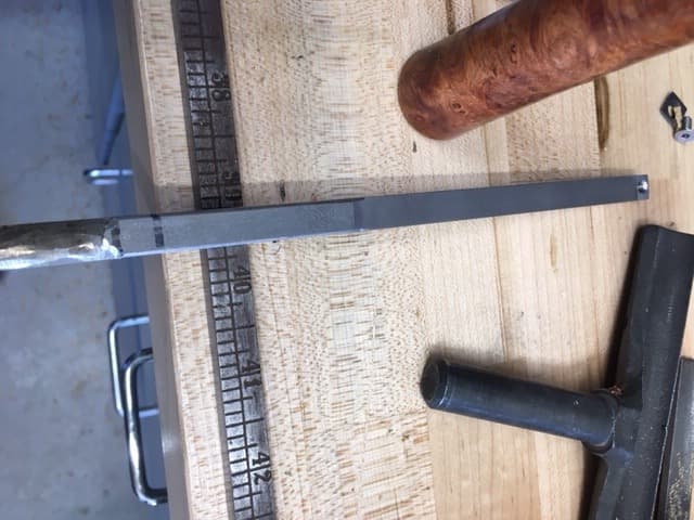 Hand Grind the 304 SS to Better Fit in the Handle