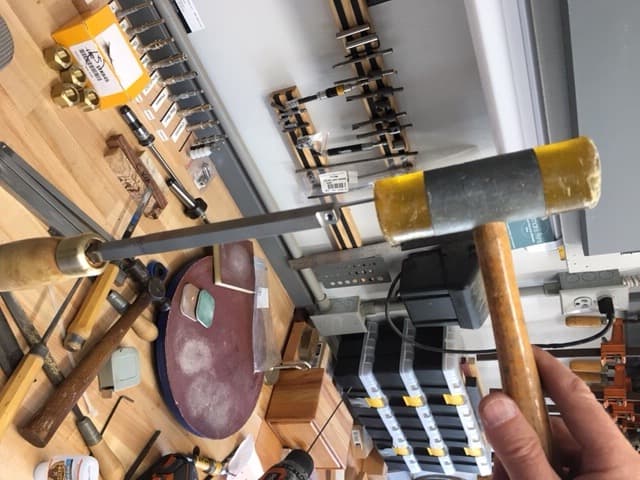 Hand Grind the 304 SS to Better Fit in the Handle