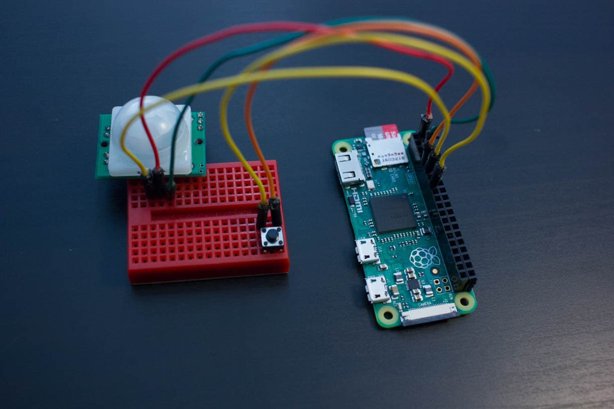 Connect the PIR Sensor and the Fast-forward Button