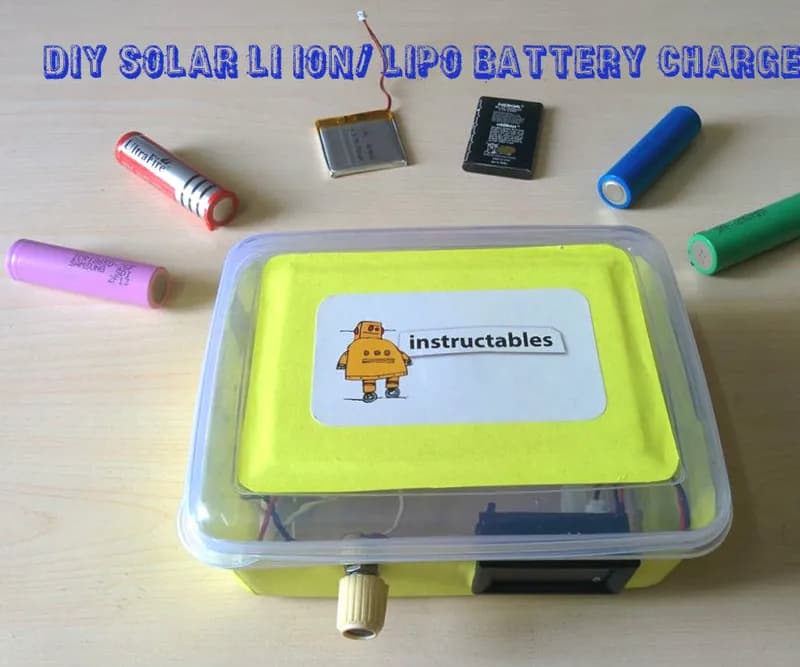 DIY SOLAR LI ION/ LIPO BATTERY CHARGER