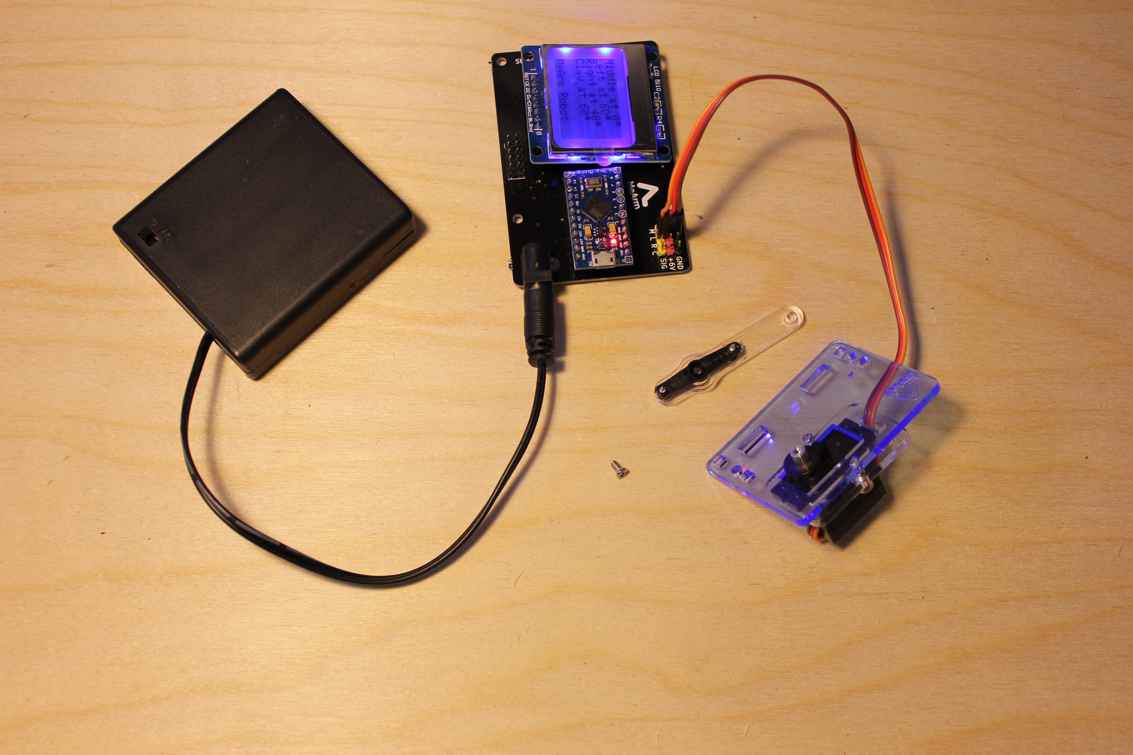 Calibrate All the Servos! Step Two Left