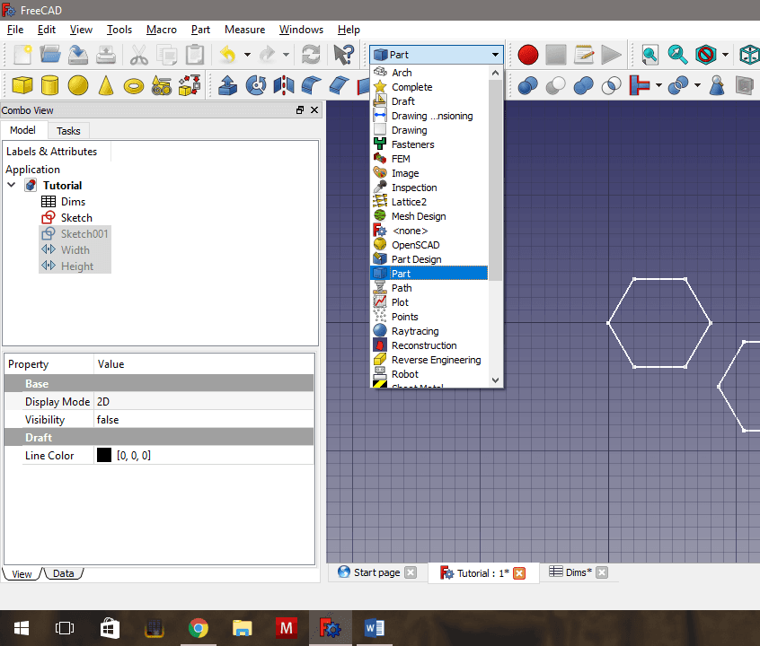 Extrude the Hexagons