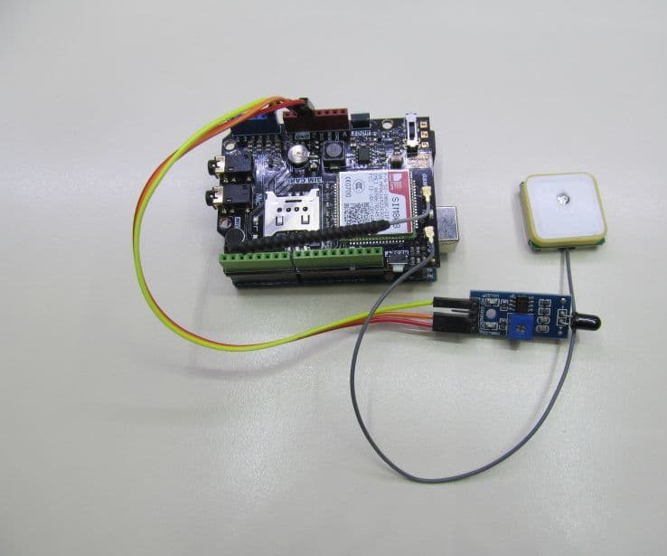 Gps Forest Fire Alert System With Sim808 and Arduino Uno