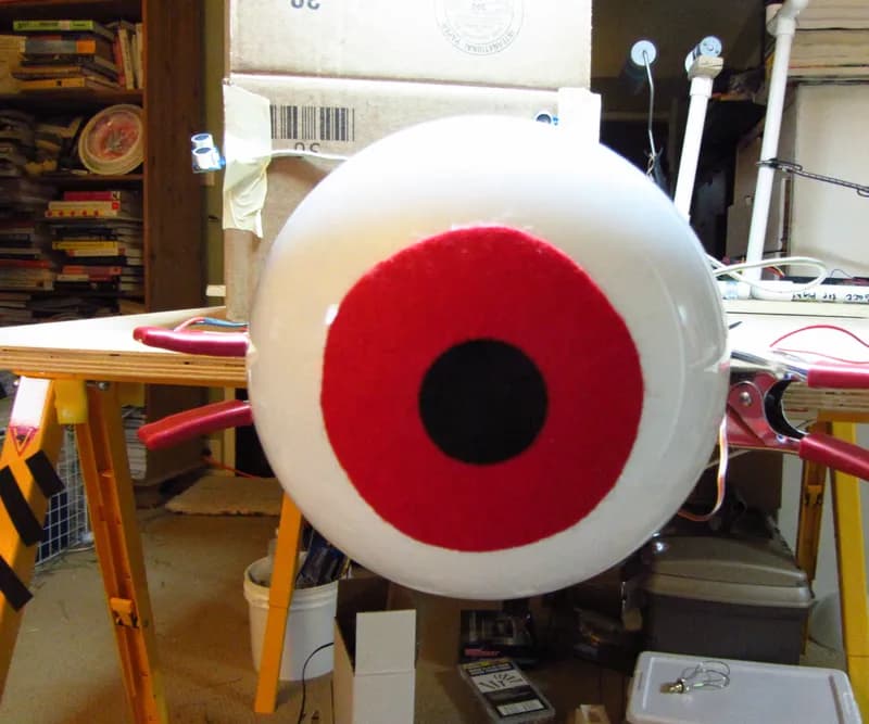 Huge Arduino Animatronic LED Eyeball