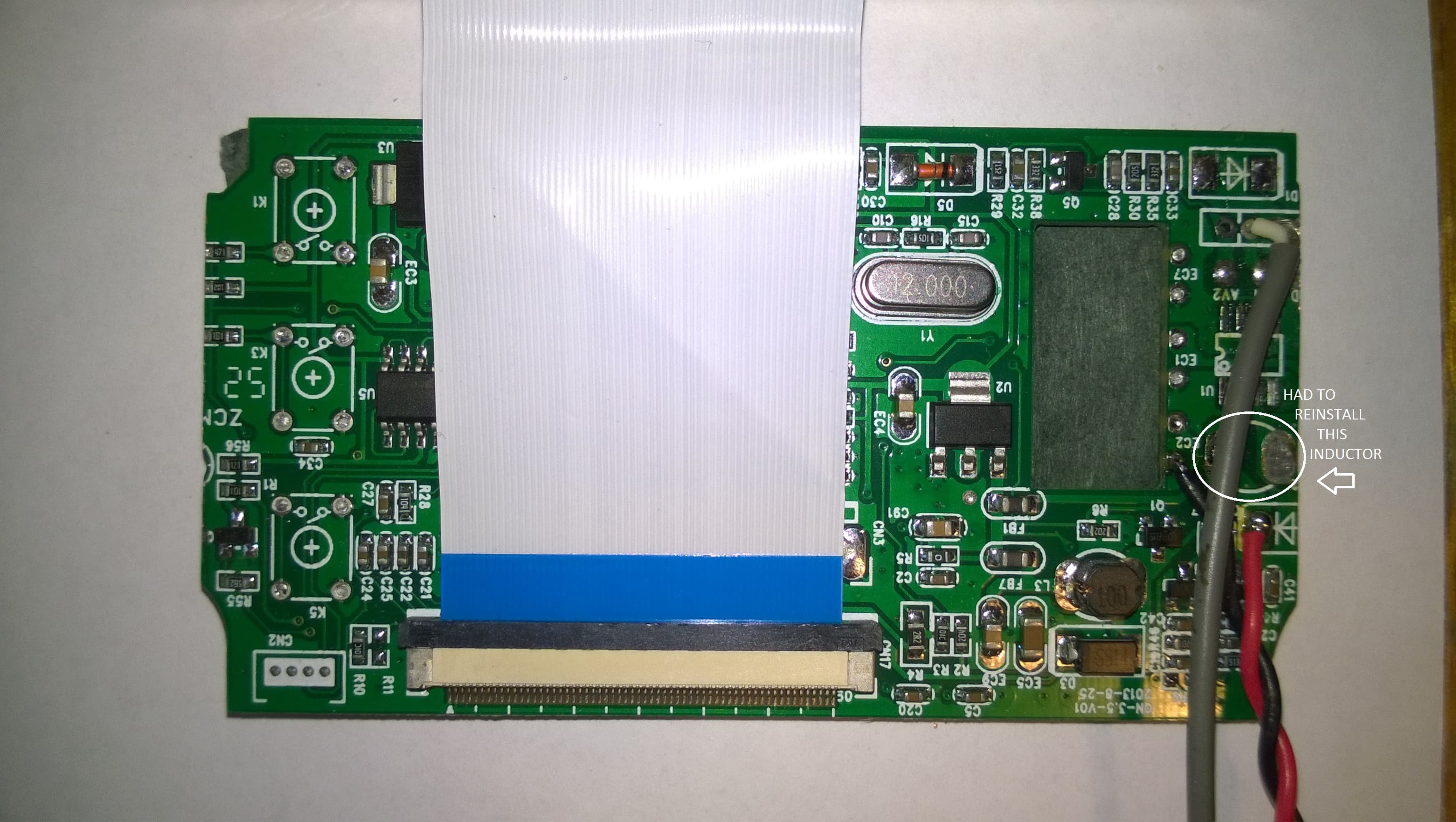 Trimming the LCD Driver Board