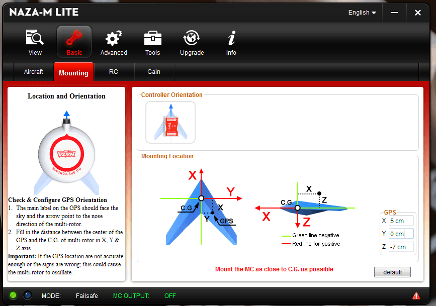 Set GPS Module Mounting Location