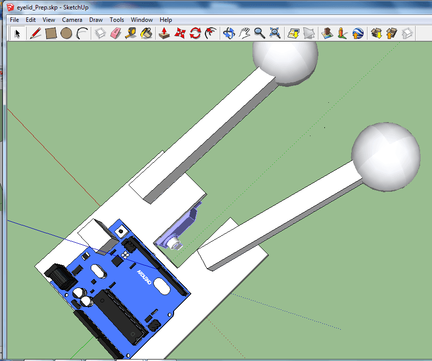 Assembling the Base - Eyelid Assembly