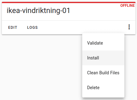 Preparing the ESPHome Device