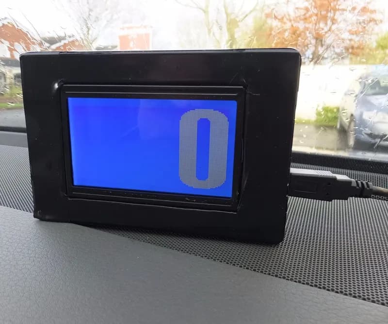 Arduino GPS Speedometer With a Ks0108 - 128x64 GLCD (display)